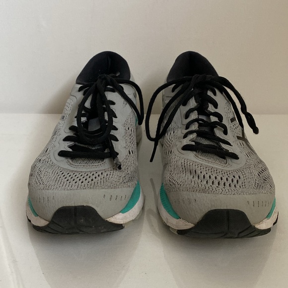 Asics Gel-Kayano 24 Running Shoes Mid Grey/Black/Atlantis Women's sz 9 - Picture 3 of 16